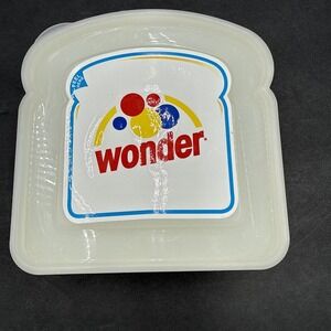 Wonder Bread Plastic Container Polka Dots Storage Sandwich Bread Holder